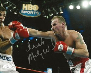 MICKY WARD SIGNED BOXING 8×10 PHOTO AUTOGRAPHED IRISH JSA  COLLECTIBLE MEMORABILIA