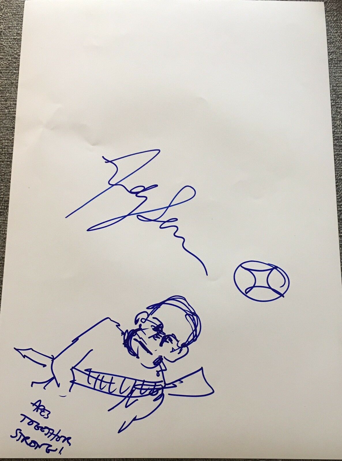 ANDY SERKIS SIGNED AUTOGRAPH HUGE ORIGINAL PLANET OF APES CAESAR SKETCH