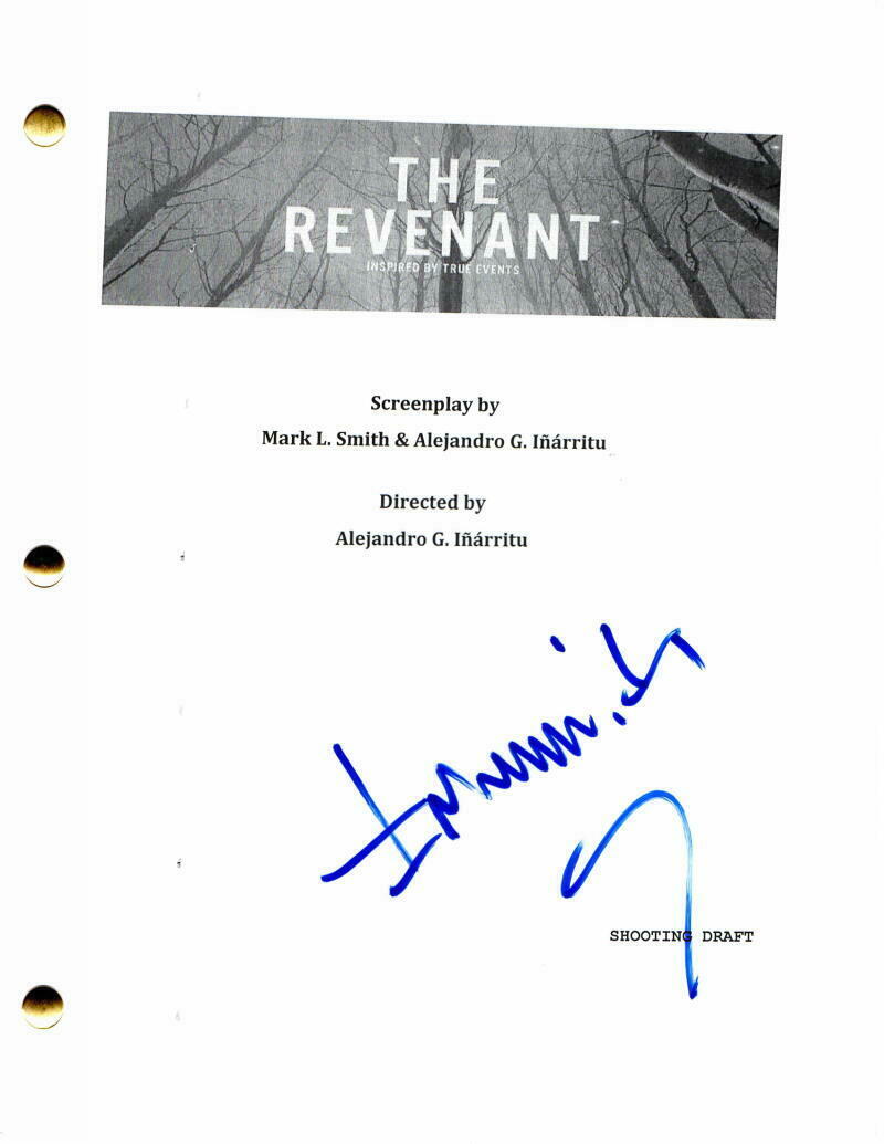 ALEJANDRO INARRITU SIGNED AUTOGRAPH THE REVENANT MOVIE SCRIPT LEONARDO
