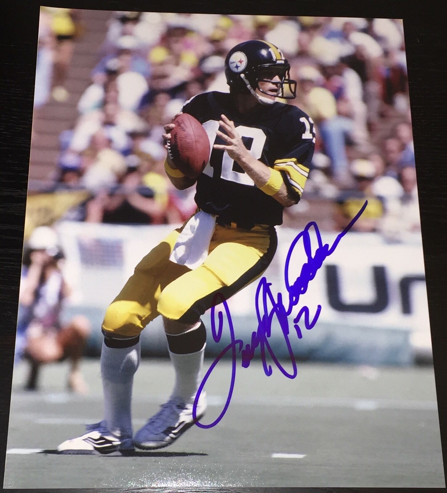 TERRY BRADSHAW SIGNED AUTOGRAPH PITTSBURGH STEELERS LEGEND 11x14 PHOTO ...