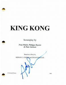 ANDY SERKIS SIGNED AUTOGRAPH – KING KONG FULL MOVIE SCRIPT – THE HOBBIT GOLLUM  COLLECTIBLE MEMORABILIA