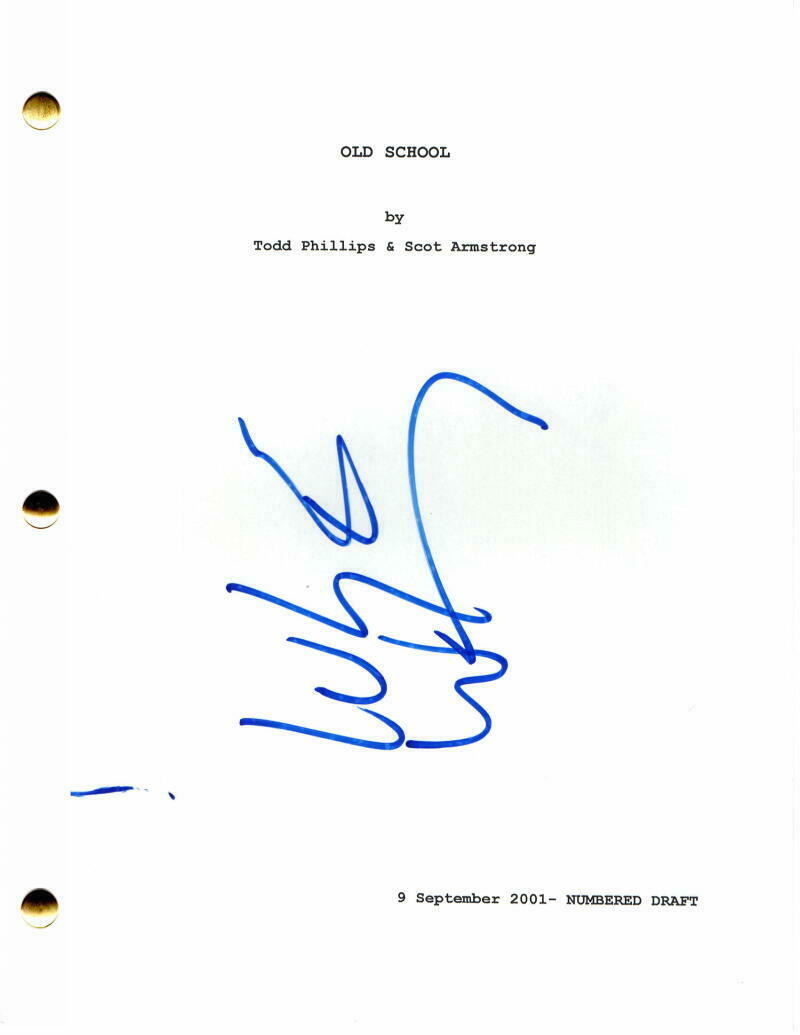 LUKE WILSON SIGNED AUTOGRAPH - OLD SCHOOL MOVIE SCRIPT WILL FERRELL ...