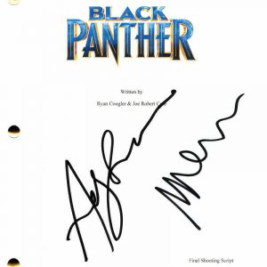 ANDY SERKIS & MARTIN FREEMAN SIGNED AUTOGRAPH - BLACK PANTHER FULL MOVIE SCRIPT COLLECTIBLE MEMORABILIA