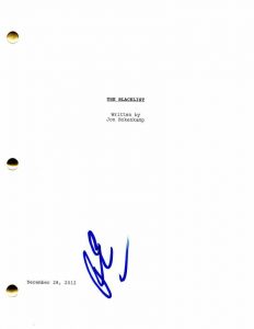 RYAN EGGOLD SIGNED AUTOGRAPH – THE BLACKLIST PILOT SCRIPT – NEW AMSTERDAM STUD  COLLECTIBLE MEMORABILIA