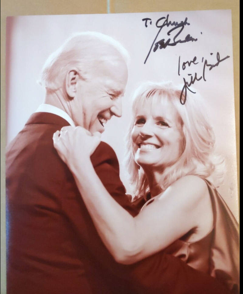 JOE BIDEN JILL BIDEN SIGNED AUTOGRAPH 8X10 PHOTO PRESIDENT FIRST LADY R ...