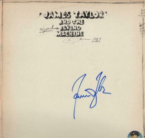 JAMES TAYLOR SIGNED AUTOGRAPH THE ORIGINAL FLYING MACHINE – RECORD, ALBUM, VINYL  COLLECTIBLE MEMORABILIA