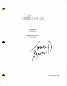 JAMES CROMWELL SIGNED AUTOGRAPH – THE GREEN MILE FULL MOVIE SCRIPT – BABE, JAMIE  COLLECTIBLE MEMORABILIA