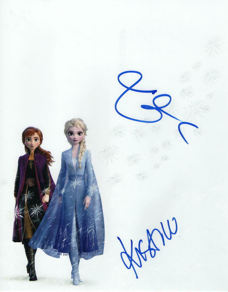 Kristen Bell And Idina Menzel Signed Autographed 11x14 Photo Frozen 2 Anna Elsa Collectible 