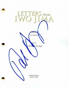 PAUL HAGGIS SIGNED AUTOGRAPH – LETTERS FROM IWO JIMA MOVIE SCRIPT CLINT EASTWOOD  COLLECTIBLE MEMORABILIA