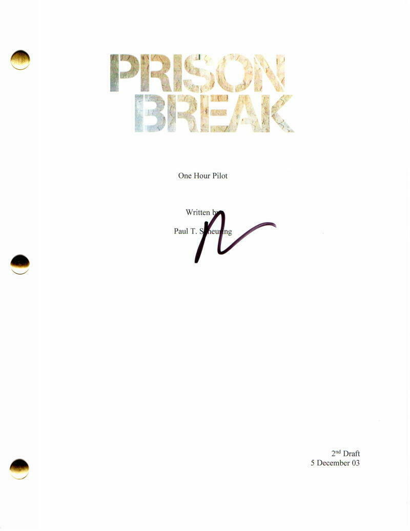 DOMINIC PURCELL SIGNED AUTOGRAPH - PRISON BREAK PILOT SCRIPT ...