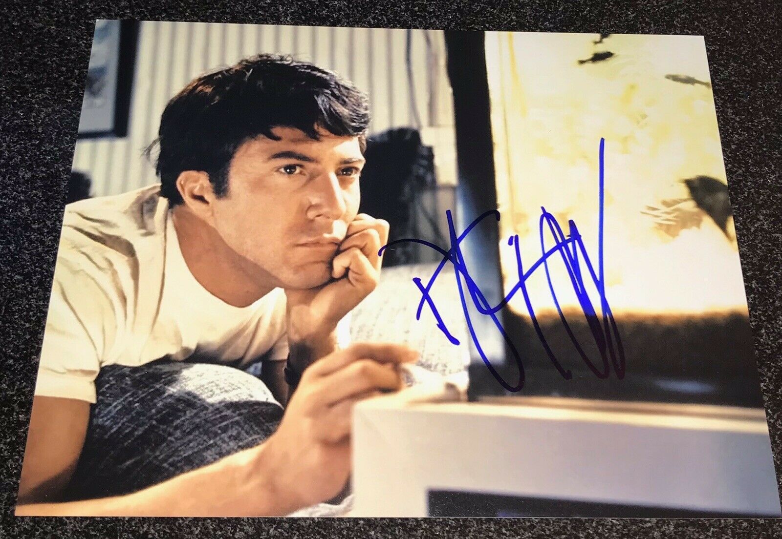 DUSTIN HOFFMAN SIGNED AUTOGRAPH 8x10 PHOTO CLASSIC TOOTSIE GRADUATE ...