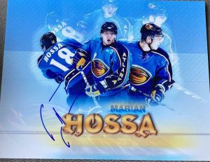 MARIAN HOSSA SIGNED AUTOGRAPHED 8X10 PHOTO – NHL LEGEND STAR POSTER PROMO COA  COLLECTIBLE MEMORABILIA