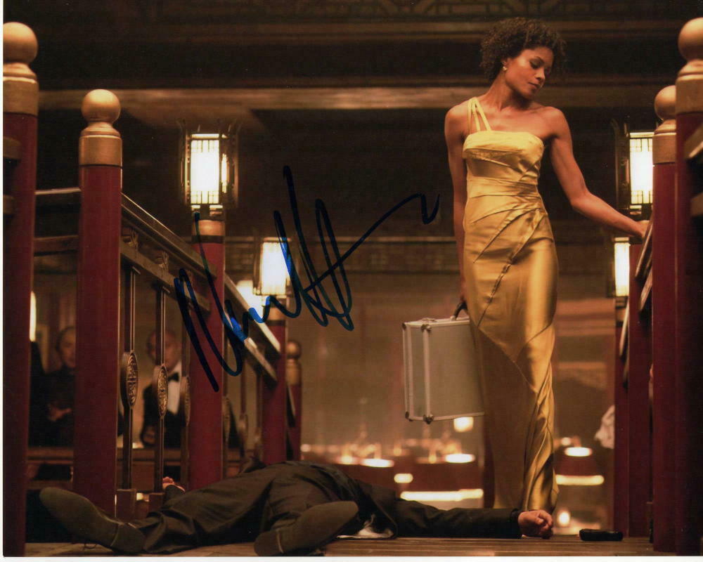 Naomie Harris Signed Autograph 8x10 Photo Eve Moneypenny Skyfall Spectre Collectible