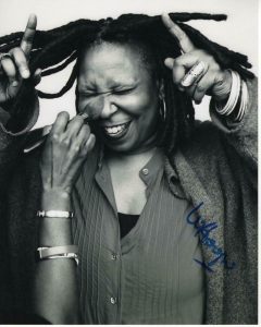 WHOOPI GOLDBERG SIGNED AUTOGRAPHED 8X10 PHOTO – THE COLOR PURPLE, STAR TREK  COLLECTIBLE MEMORABILIA