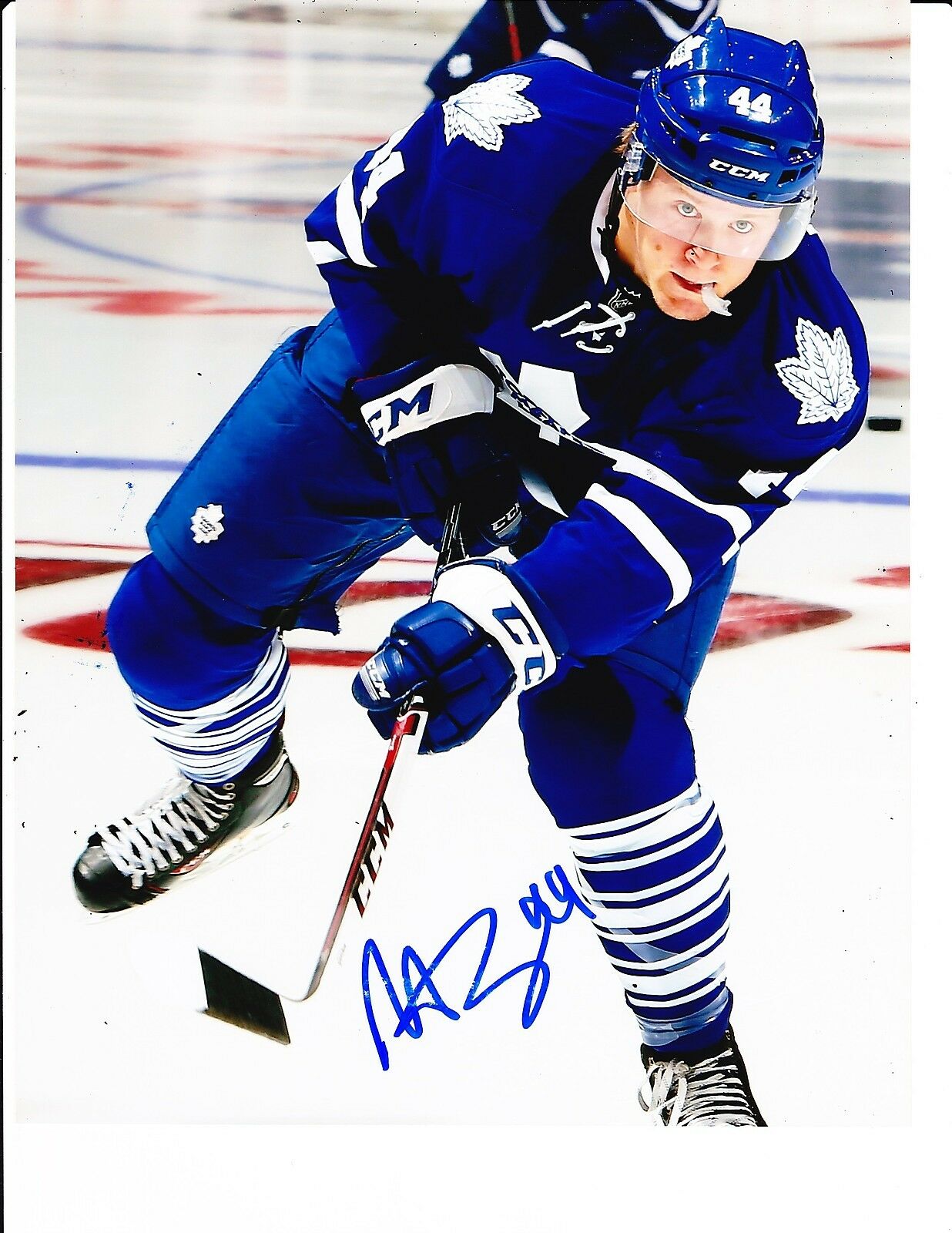 TORONTO MAPLE LEAFS MORGAN RIELLY SIGNED SHOOTING 8X10 Collectible ...