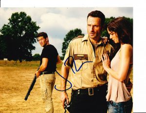 THE WALKING DEAD JON BERNTHAL SIGNED WITH A HOT CHICK 8X10  COLLECTIBLE MEMORABILIA