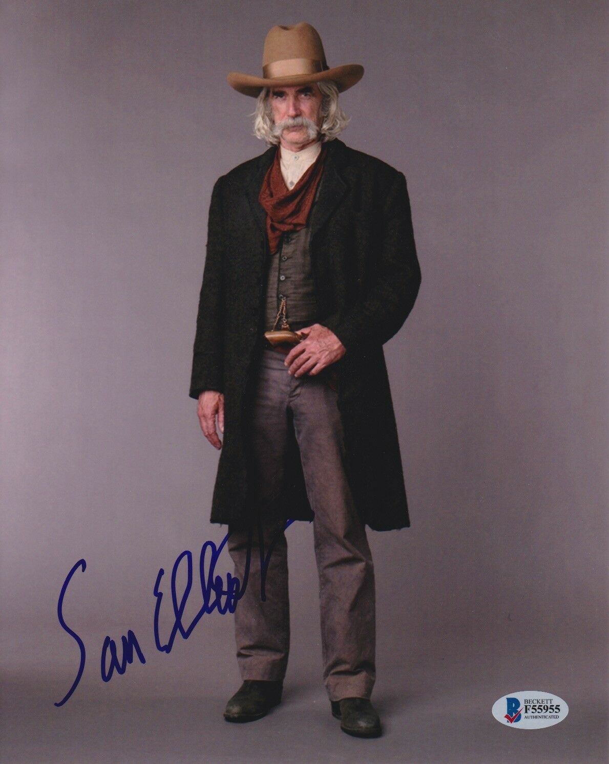 SAM ELLIOTT SIGNED 8X10 PHOTO TOMBSTONE GETTYSBURG BECKETT BAS ...