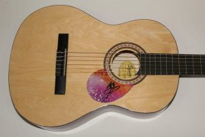 JIMMY PAGE SIGNED AUTOGRAPH FENDER BRAND ACOUSTIC GUITAR LED ZEPPELIN VERY RARE!  COLLECTIBLE MEMORABILIA