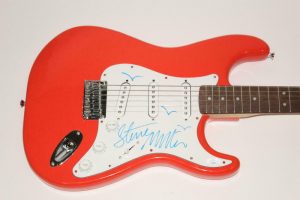 STEVE MILLER SIGNED AUTOGRAPH FENDER BRAND ELECTRIC GUITAR WITH DRAWING JSA  COLLECTIBLE MEMORABILIA
