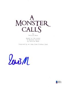 LEWIS MACDOUGALL SIGNED A MONSTER CALLS SCRIPT BECKETT BAS AUTOGRAPH AUTO COA COLLECTIBLE MEMORABILIA