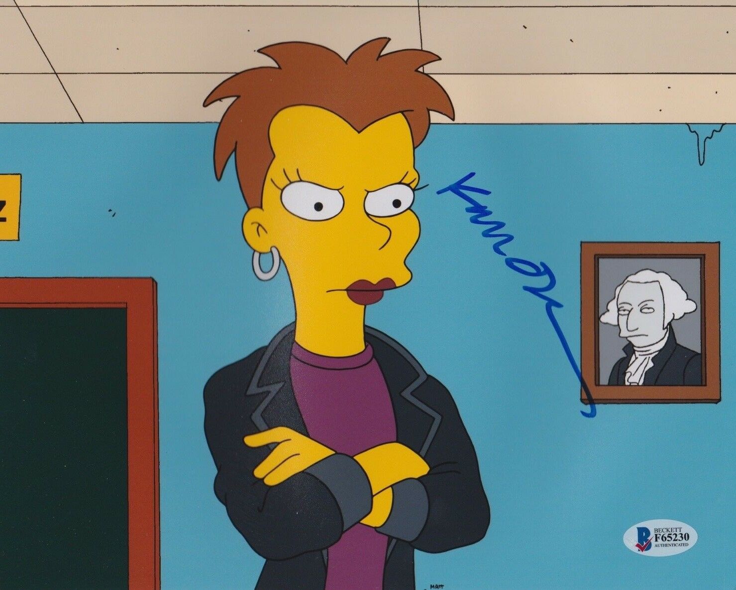 KAITLIN OLSON SIGNED 8X10 PHOTO SIMPSONS BECKETT BAS AUTOGRAPH AUTO COA ...