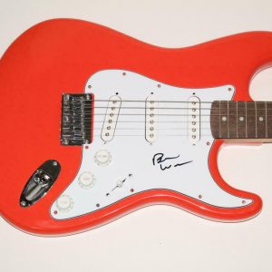 BRIAN WILSON SIGNED AUTOGRAPH FENDER BRAND ELECTRIC GUITAR BEACH BOYS PET SOUNDS COLLECTIBLE MEMORABILIA