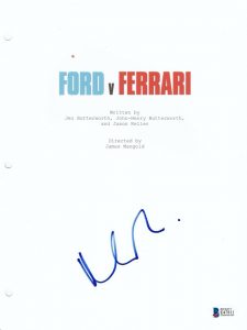 MATT DAMON SIGNED FORD V FERRARI MOVIE SCRIPT BECKETT BAS AUTOGRAPH AUTO  COLLECTIBLE MEMORABILIA
