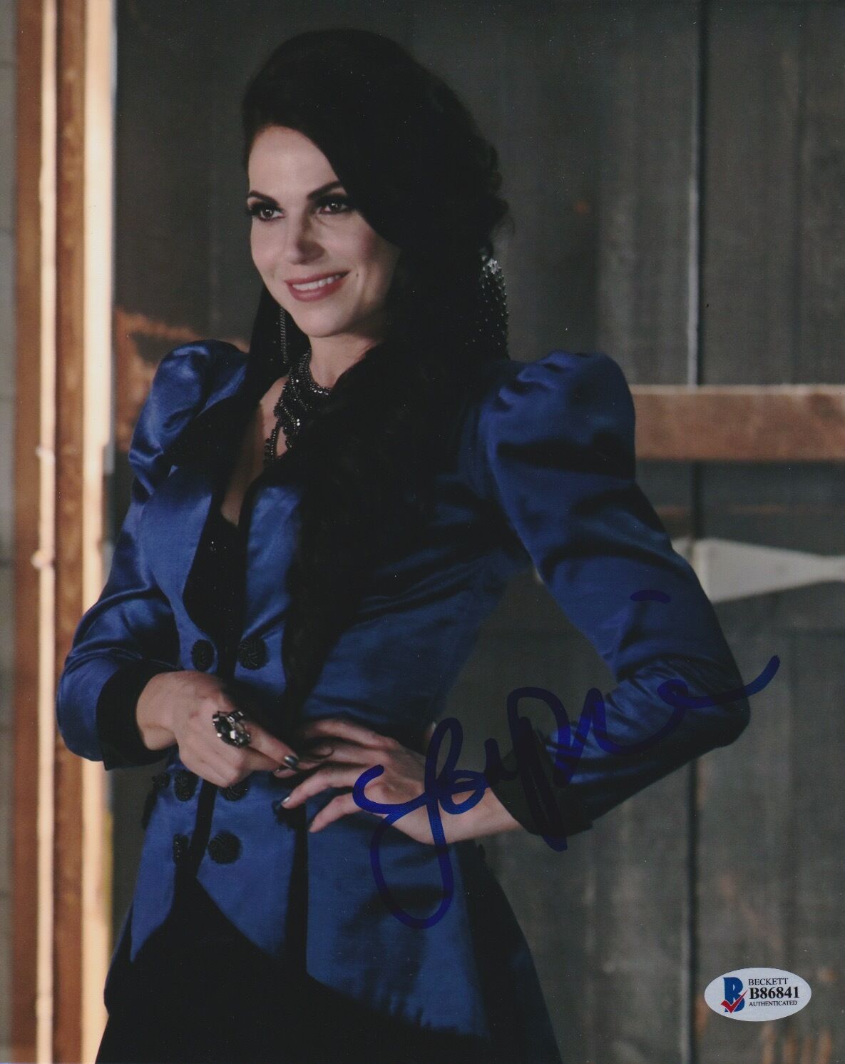 LANA PARRILLA SIGNED 8X10 PHOTO ONCE UPON A TIME BECKETT BAS AUTOGRAPH ...