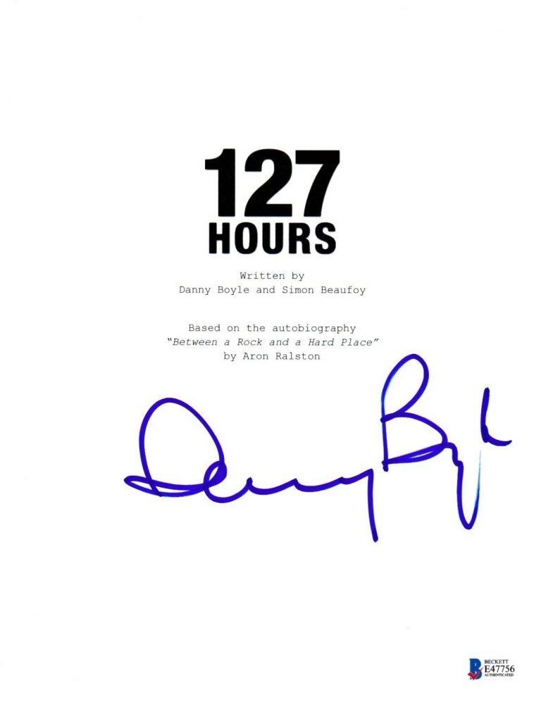 DANNY BOYLE SIGNED 127 HOURS JAMES FRANCO SCRIPT BECKETT BAS AUTOGRAPH AUTO  COLLECTIBLE MEMORABILIA