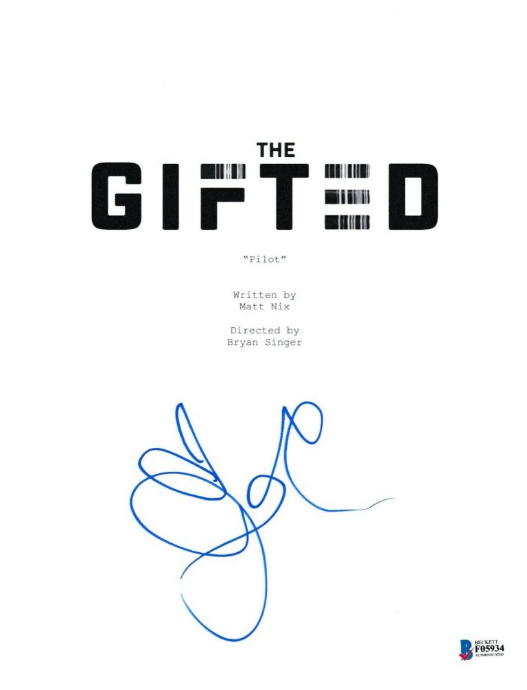 JAMIE CHUNG SIGNED THE GIFTED PILOT SCRIPT COVER BECKETT BAS AUTOGRAPH AUTO  COLLECTIBLE MEMORABILIA