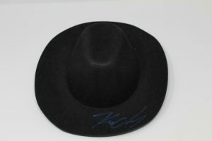 KENNY CHESNEY SIGNED AUTOGRAPH COWBOY HAT – WHEN THE SUN GOES DOWN, COUNTRY  COLLECTIBLE MEMORABILIA