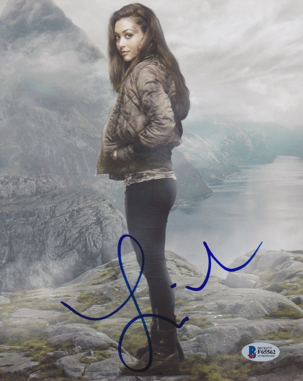 LINDSEY MORGAN SIGNED 8X10 PHOTO THE 100 BECKETT BAS AUTOGRAPH AUTO COA ...