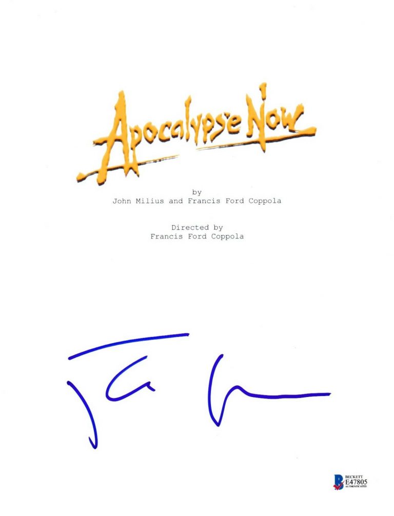 FRANCIS FORD COPPOLA SIGNED APOCALYPSE NOW SCRIPT BECKETT BAS AUTOGRAPH AUTO  COLLECTIBLE MEMORABILIA