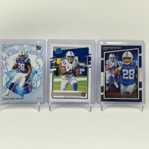 2020 PANINI DONRUSS JONATHAN TAYLOR LOT RATED ROOKIE WHITE HOT GRIDIRON KINGS COLLECTIBLE MEMORABILIA