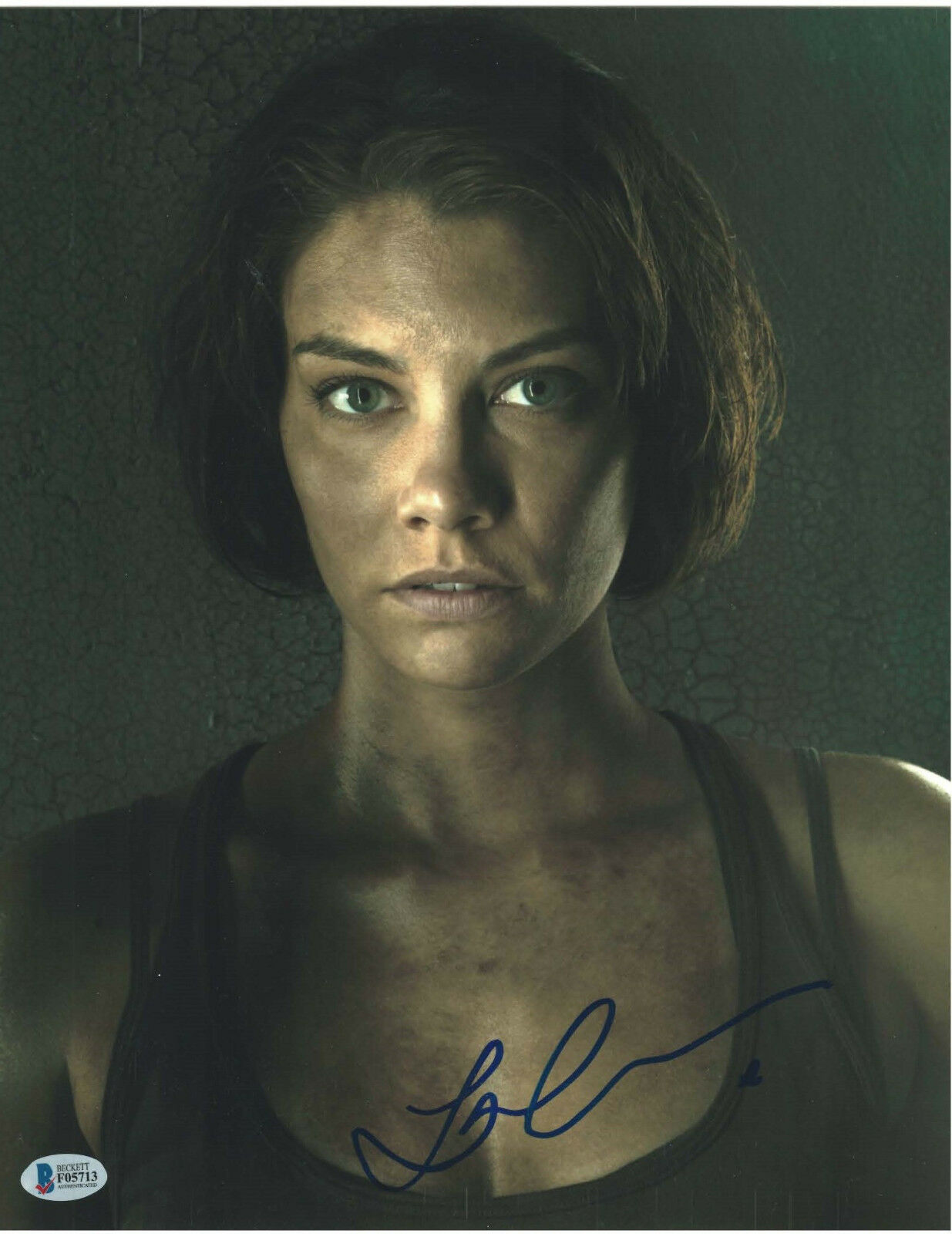 Lauren Cohan Signed 11x14 Photo Walking Dead Beckett Bas Autograph Auto A Collectible 2352