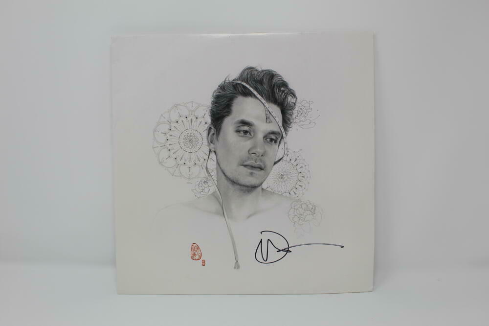 JOHN MAYER SIGNED AUTOGRAPH ALBUM VINYL RECORD - THE SEARCH FOR