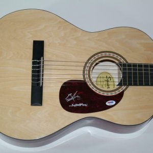 BRENT SMITH SIGNED AUTOGRAPH FENDER BRAND ACOUSTIC GUITAR - SHINEDOWN PSA Collectible Memorabilia