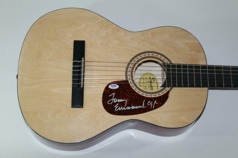 TOMMY EMMANUEL SIGNED AUTOGRAPH FENDER BRAND ACOUSTIC GUITAR – THE JOURNEY B PSA  COLLECTIBLE MEMORABILIA