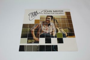 JOHN MAYER SIGNED AUTOGRAPH ALBUM FLAT RECORD ROCK GUITAR ROOM FOR SQUARES REAL  COLLECTIBLE MEMORABILIA