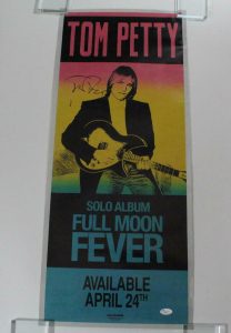 TOM PETTY SIGNED AUTOGRAPH CONCERT TOUR POSTER – AND THE HEARTBREAKERS, RARE JSA  COLLECTIBLE MEMORABILIA
