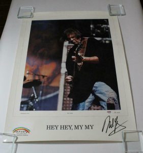NEIL YOUNG SIGNED AUTOGRAPH CONCERT POSTER – CSNY, BUFFALO SPRINGFIELD, ID: 7063  COLLECTIBLE MEMORABILIA