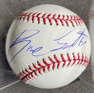 BRUCE SPRINGSTEEN SIGNED AUTOGRAPH BASEBALL -THE RIVER NEBRASKA BORN IN USA REAL  COLLECTIBLE MEMORABILIA