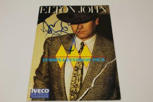 ELTON JOHN SIGNED AUTOGRAPH EUROPEAN EXPRESS TOUR PROGRAM BOOK – RARE, REAL COA  COLLECTIBLE MEMORABILIA