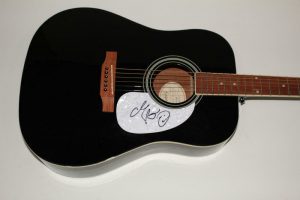 ADAM SANDLER SIGNED AUTOGRAPH GIBSON EPIPHONE ACOUSTIC GUITAR BILLY MADISON SNL  COLLECTIBLE MEMORABILIA