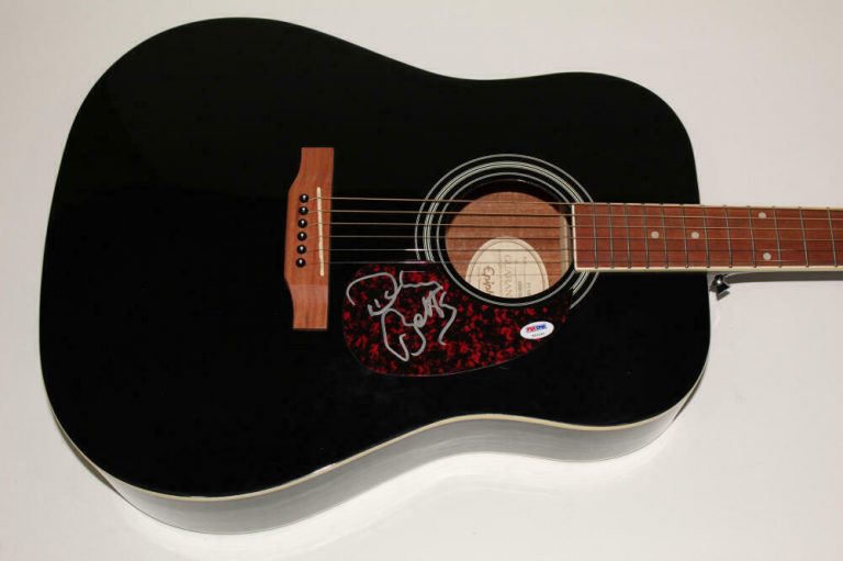 DICKEY BETTS SIGNED AUTOGRAPH GIBSON EPIPHONE ACOUSTIC GUITAR ALLMAN BR ID: 7892  COLLECTIBLE MEMORABILIA