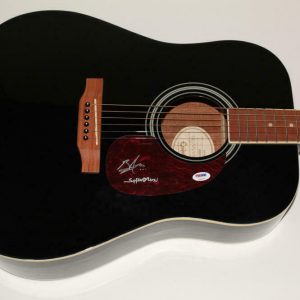BRENT SMITH SIGNED AUTOGRAPH GIBSON EPIPHONE ACOUSTIC GUITAR - SHINEDOWN PSA Collectible Memorabilia