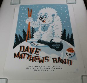 DAVE MATTHEWS BAND CONCERT TOUR POSTER – 12/9/05, 12/10/05 MADISON SQUARE GARDEN  COLLECTIBLE MEMORABILIA