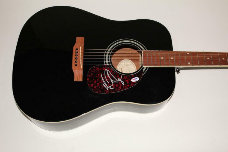 MARC ROBERGE SIGNED AUTOGRAPH GIBSON EPIPHONE ACOUSTIC GUITAR – O.A.R. KING PSA  COLLECTIBLE MEMORABILIA