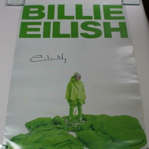 BILLIE EILISH SIGNED AUTOGRAPH CONCERT POSTER WHEN WE FALL ASLEEP WHERE DO WE GO Collectible Memorabilia