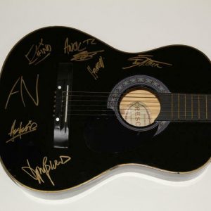 AWOLNATION FULL BAND (X5) SIGNED AUTOGRAPH ACOUSTIC GUITAR - MEGALITHIC SYMPHONY Collectible Memorabilia